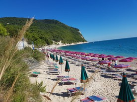 Strand von San Michele im Jahr 2020