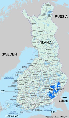 Standort des Saimaa-Sees