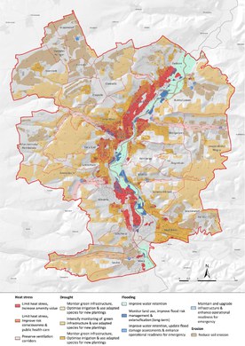 Empfehlungen für die Stadtplanung in besonders betroffenen Gebieten in Jena