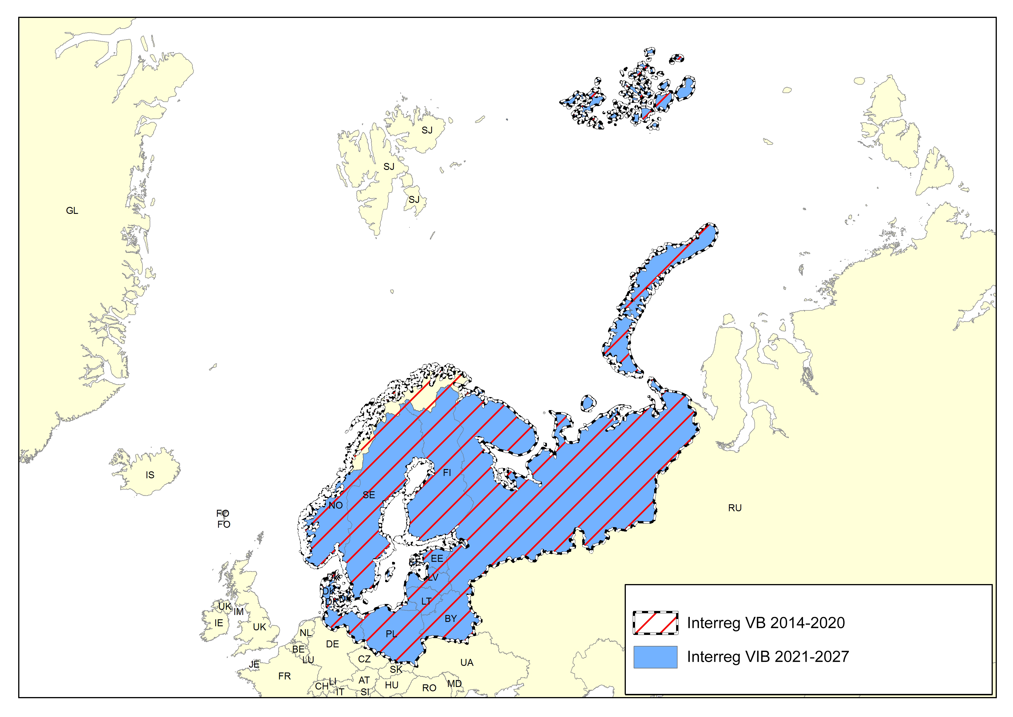 Baltic Sea comparison map
