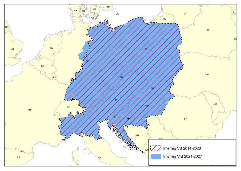 Central Europe comparison map