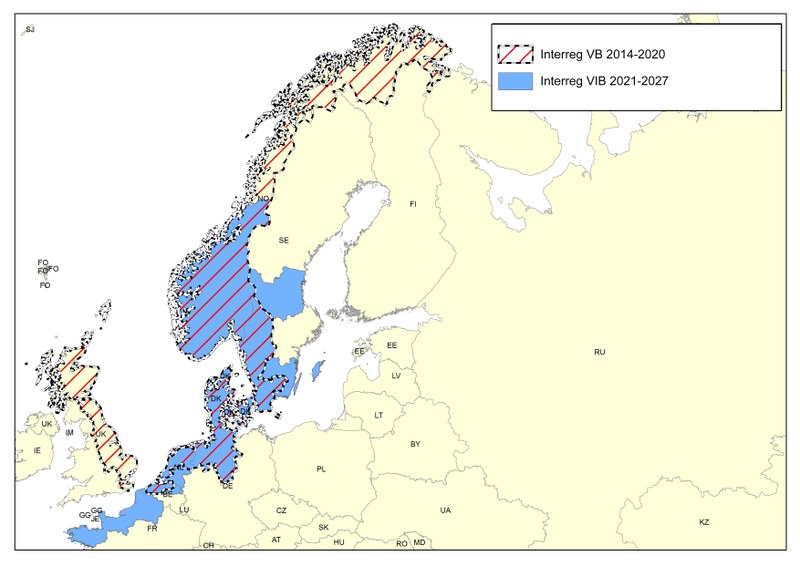 North Sea Region comparison map