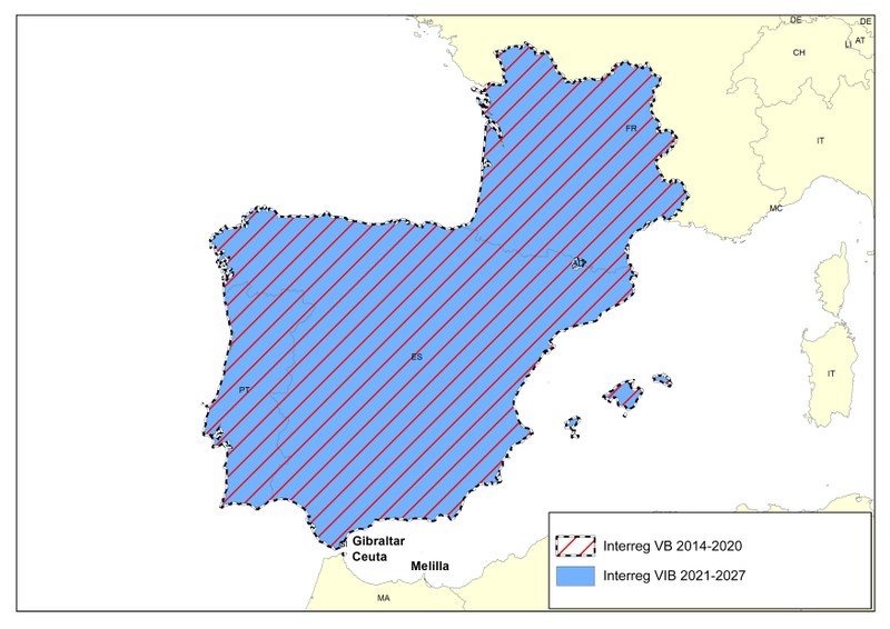 South West Region comparison map
