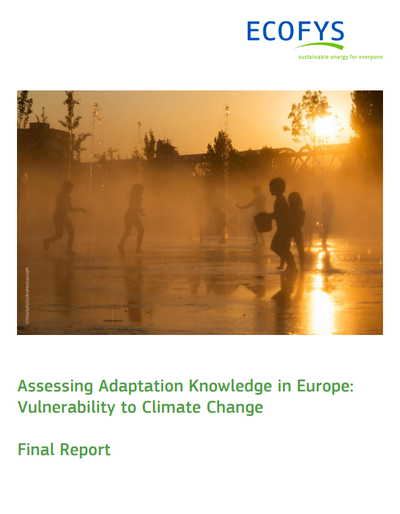 Assessing Adaptation Knowledge in Europe:  Vulnerability to Climate Change - Final Report