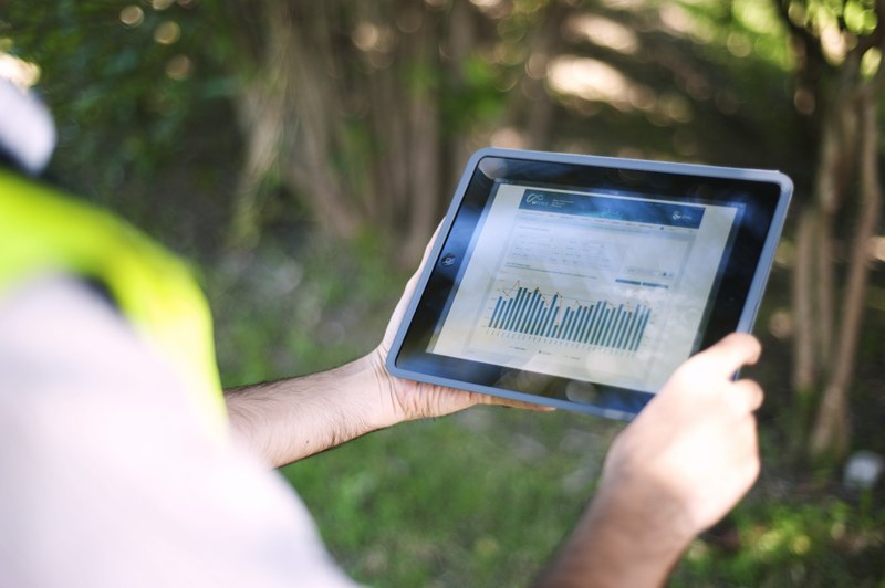 Monitoring system for  detecting leakages from the water distribution network