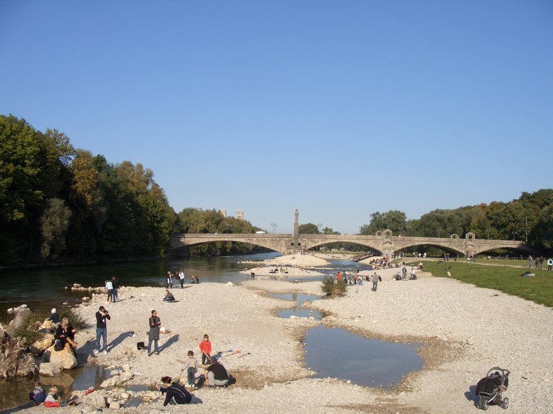 The Isar river after restoration