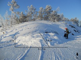 Man-made snowdrift (I)