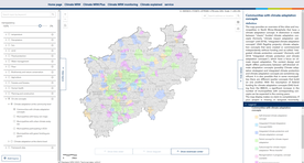 Interactive Climate Atlas Northrine Westphalia (Klimaatlas)