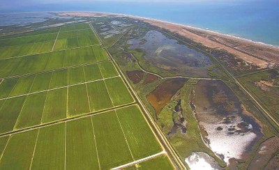 Area view of the area of intervention of the DELTA-LAGOON project