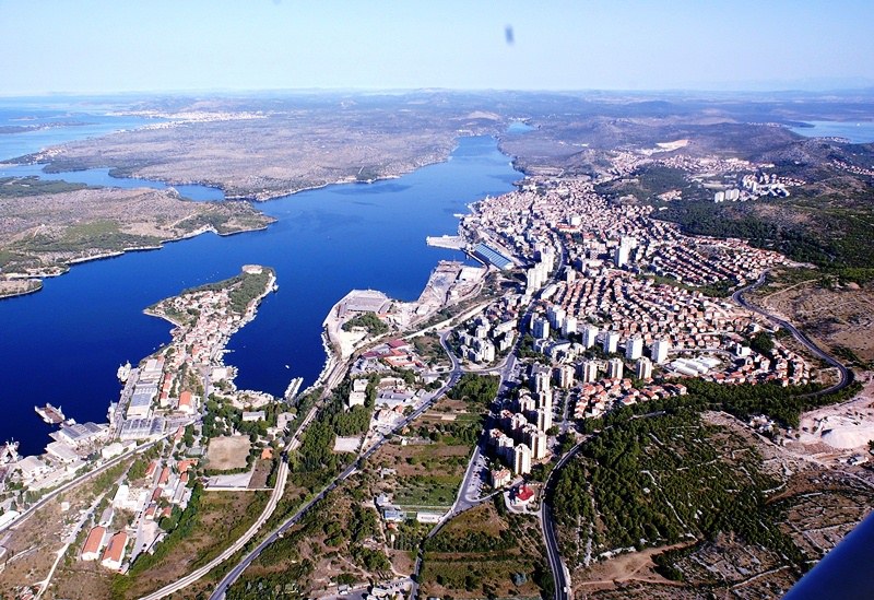 Arial views of Šibenik (2)