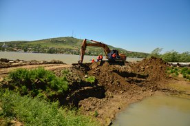 Reconnecting the former floodplain to the Danube at Mahmudia (Romania)