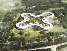 Top view of the new hospital (rendering)