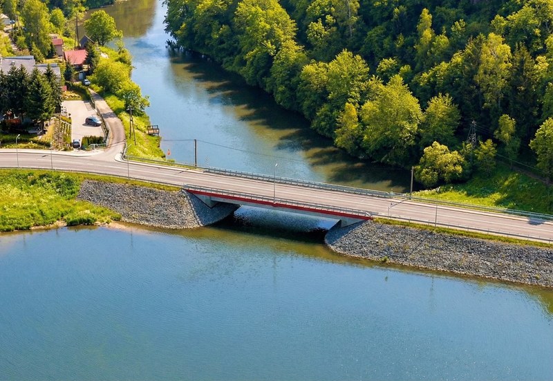 The new bridge at Gródek nad Dunajcem (Małopolska)