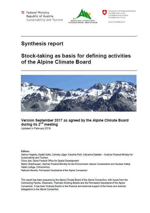 Synthesis report Stocktaking as basis for defining activities of the