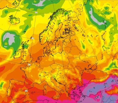 Four-day forecast of UV-index (CAMS)