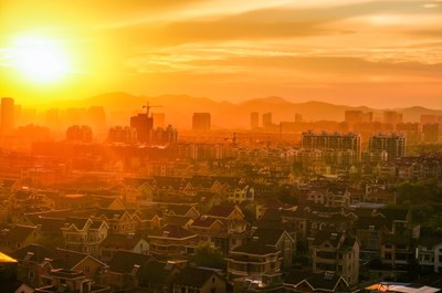 Heat exposure of hospitals