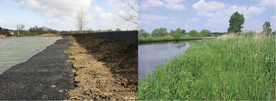 Protección contra la erosión: antes y después de las obras