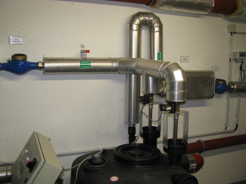 Système d’admission d’eau potable dans le système d’utilisation des eaux pluviales